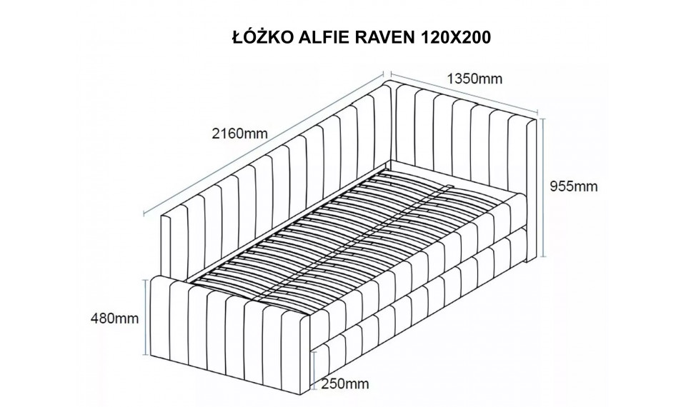 Alfie Velvet voodi 120x200 beež | Voodid | ZIPhome.ee pilt 2