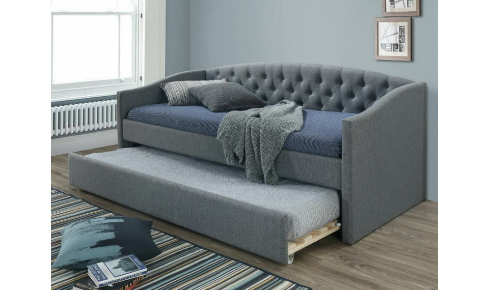 ALESSIA Voodi 90x200 dark grey | Pehme mööbel | ZIPhome.ee pilt 1