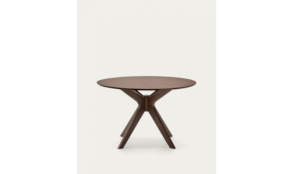 Naanim round table in walnut veneer, Ø 120 cm | Tables | ZIPhome.ee image 1