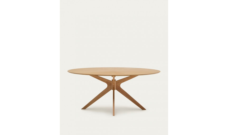 Naanim table in oak veneer, 180 x 110 cm | Tables | ZIPhome.ee image 1