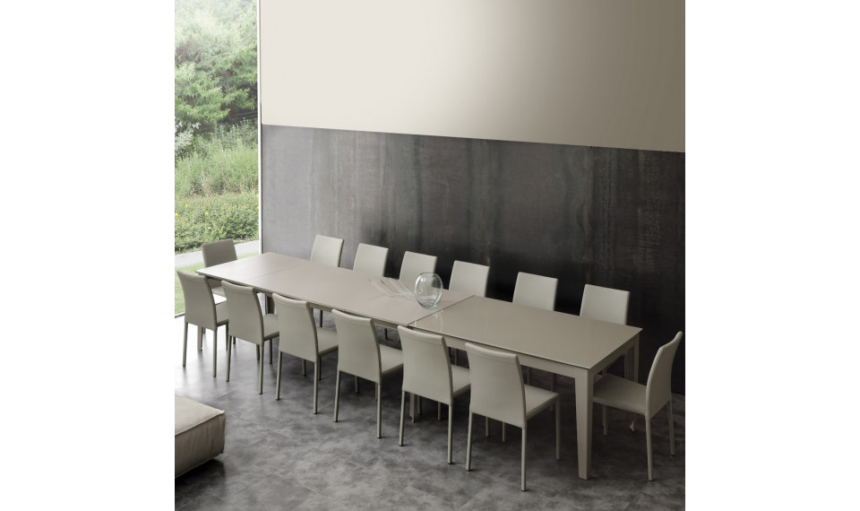 Long Way Glass  стол  140/380 x90 Bianco | La Seggiola | ZIPhome.ee изображение 2