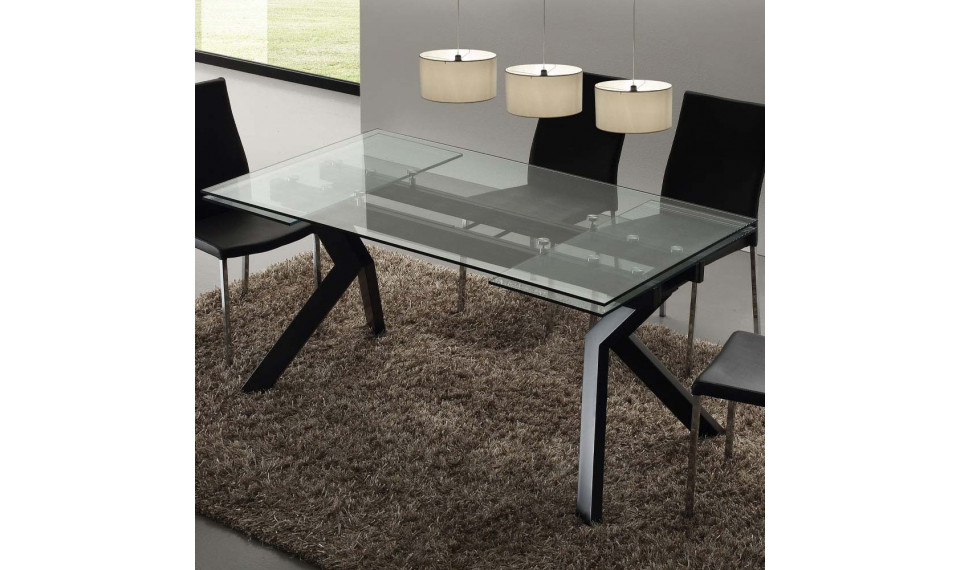 Tokio Glass laud 160/240x90 Nero | Lauad | ZIPhome.ee image 1