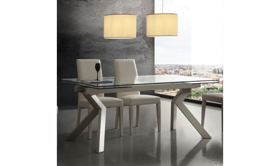 Tokio Glass laud 160/240x90 Tortora | Lauad | ZIPhome.ee kuva 1