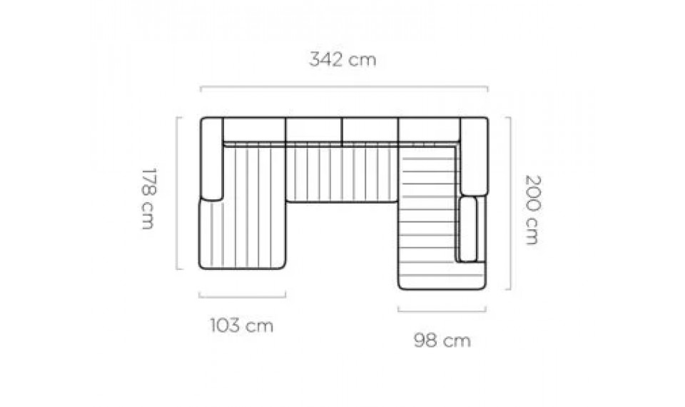 CALDO XL nurgadiivanvoodi | Pehme mööbel | ZIPhome.ee image 5