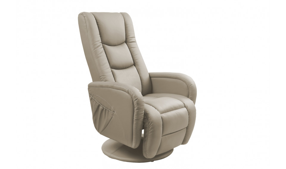 PULSAR Recliner with massage function, eco leather, color: cappuccino | Chairs and swivel chairs | ZIPhome.ee image 1