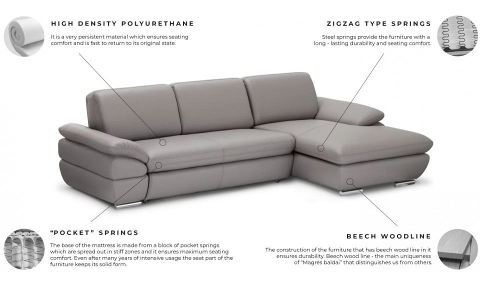 MAGRE 33 280 corner sofa-bed | L-Sohvat Magres | ZIPhome.ee kuva 6