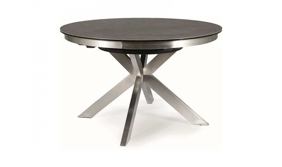 PORTO CERAMIC Extendable 136-176 Dining table, dark gray / brushed steel | Tables | ZIPhome.ee image 1