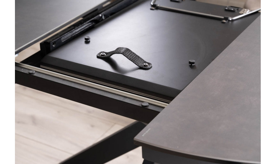 SALVADORE Extendable 180-260 Dining table, gray marble / black matt | Tables | ZIPhome.ee image 3