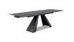 SALVADORE Extendable 160-240 Dining table, gray marble / black matt | 100% laatu SALVADORE Extendable 160-240 Dining table, gray marble / black matt | Pöydät | ZIPhome.ee kuva 1
