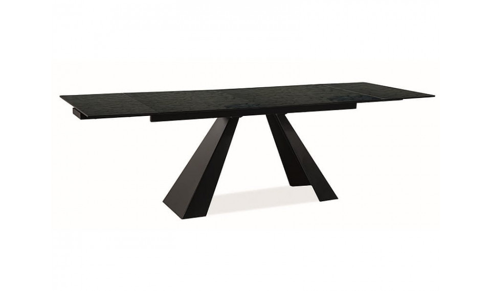 SALVADORE Extendable 160-240 Dining table, Melted glass / black matt | Tables | ZIPhome.ee image 3