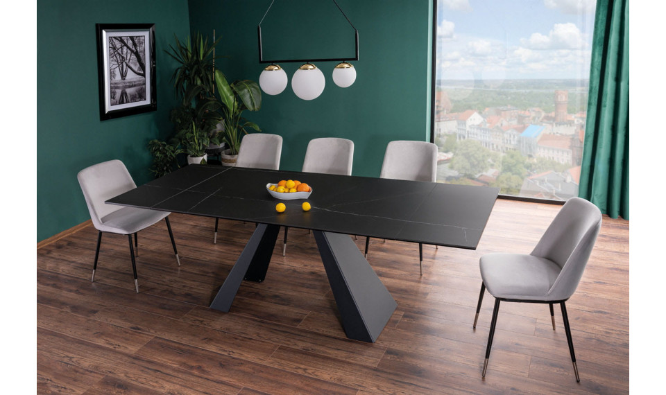 SALVADORE Extendable 160-240 Dining table, Sahara Noir / black matt | Pöydät | ZIPhome.ee kuva 3
