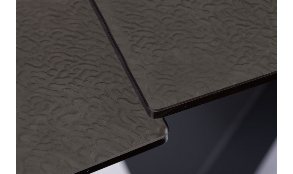 SALVADORE Extendable 160-240 Dining table, Melted glass / black matt | Tables | ZIPhome.ee image 4
