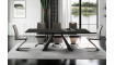 SALVADORE Extendable 160-240 Dining table, Melted glass / black matt | 100% Quality SALVADORE Extendable 160-240 Dining table, Melted glass / black matt | Tables | ZIPhome.ee image 1