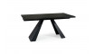 SALVADORE Extendable 160-240 Dining table, Melted glass / black matt | 100% Quality SALVADORE Extendable 160-240 Dining table, Melted glass / black matt | Tables | ZIPhome.ee image 2
