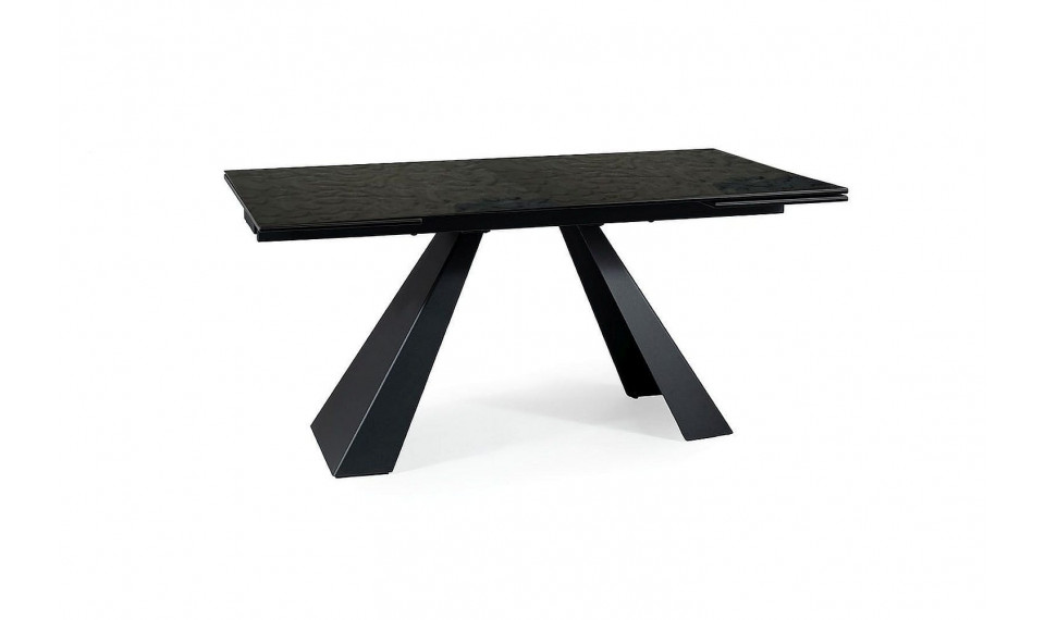 SALVADORE Extendable 160-240 Dining table, Melted glass / black matt | Tables | ZIPhome.ee image 2