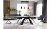 SALVADORE Extendable 160-240 Dining table, gray marble / black matt | 100% laatu SALVADORE Extendable 160-240 Dining table, gray marble / black matt | Pöydät | ZIPhome.ee kuva 2