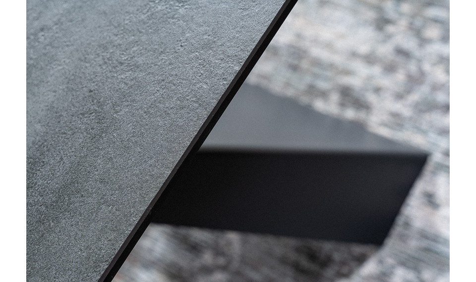SALVADORE Extendable 160-240 Dining table, gray marble / black matt | Pöydät | ZIPhome.ee kuva 4