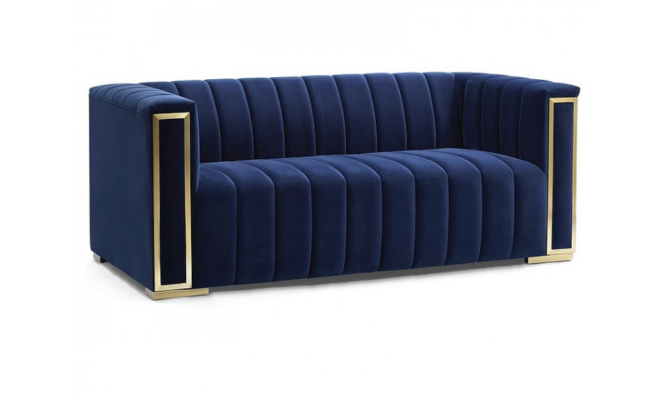 VOGUE 2 Sofa VELVET Tap.202 navy blue/gold | Sofas | ZIPhome.ee image 1