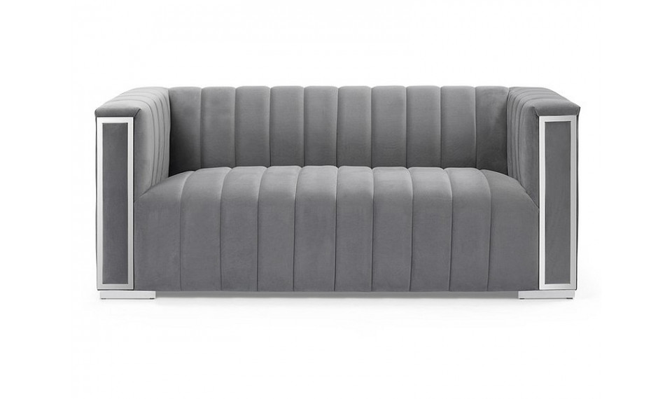 VOGUE 2 Diivan VELVET Tap.203 hall/hõbe | Pehme mööbel | ZIPhome.ee kuva 2