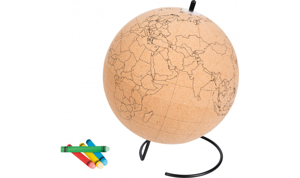 Cork globe for coloring | Dekoratiivesemed | ZIPhome.ee pilt 1