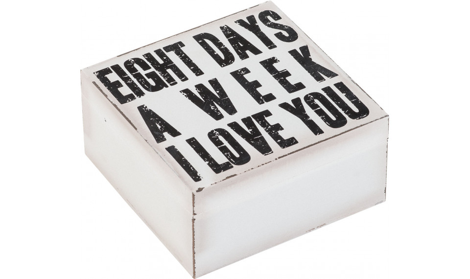 Box with lid Motto white | Оrganaiserid1 | ZIPhome.ee image 1
