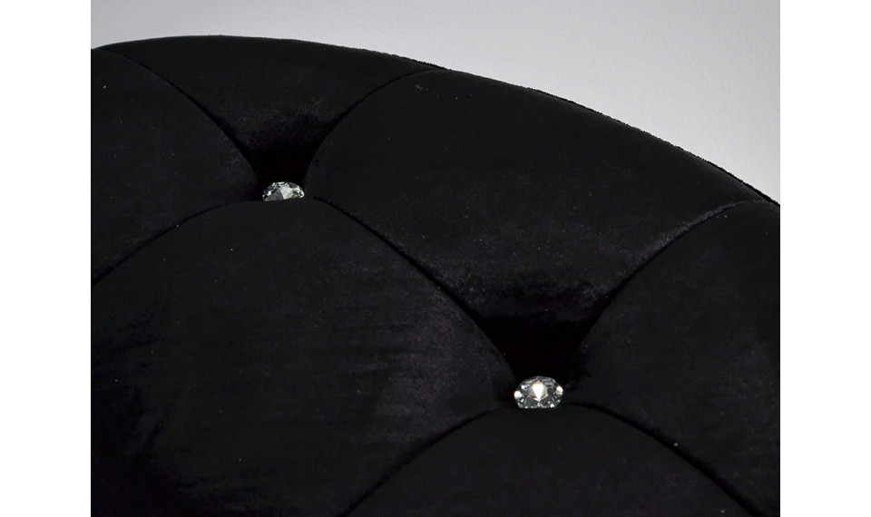 Footstool POUF004 silver / black crystals | Footstools | ZIPhome.ee image 2