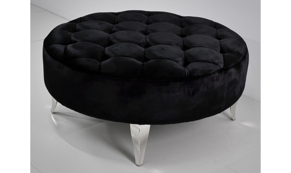 Footstool POUF004 silver / black crystals | Footstools | ZIPhome.ee image 3