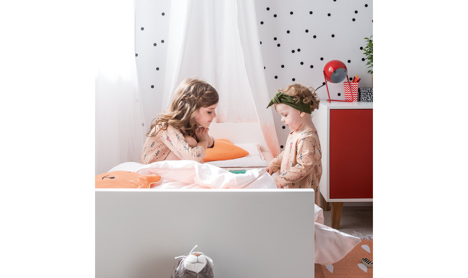 Cot bed with removable bar 140X70 Concept by Vox white | Concept | ZIPhome.ee kuva 8
