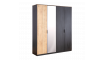 BLACK 4-ukseline riidekapp | Black | ZIPhome.ee изображение 1