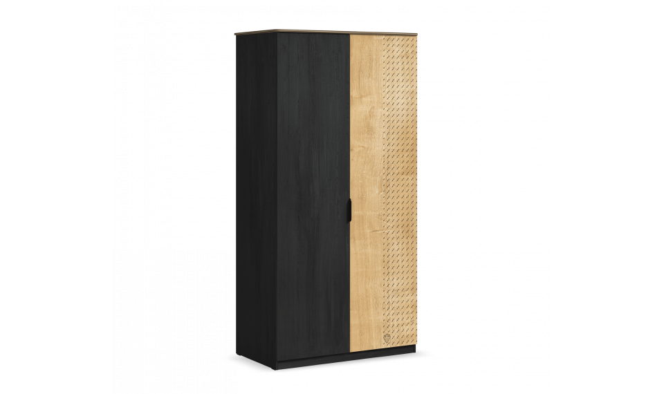 BLACK 2 DOORS WARDROBE | Black | ZIPhome.ee kuva 1