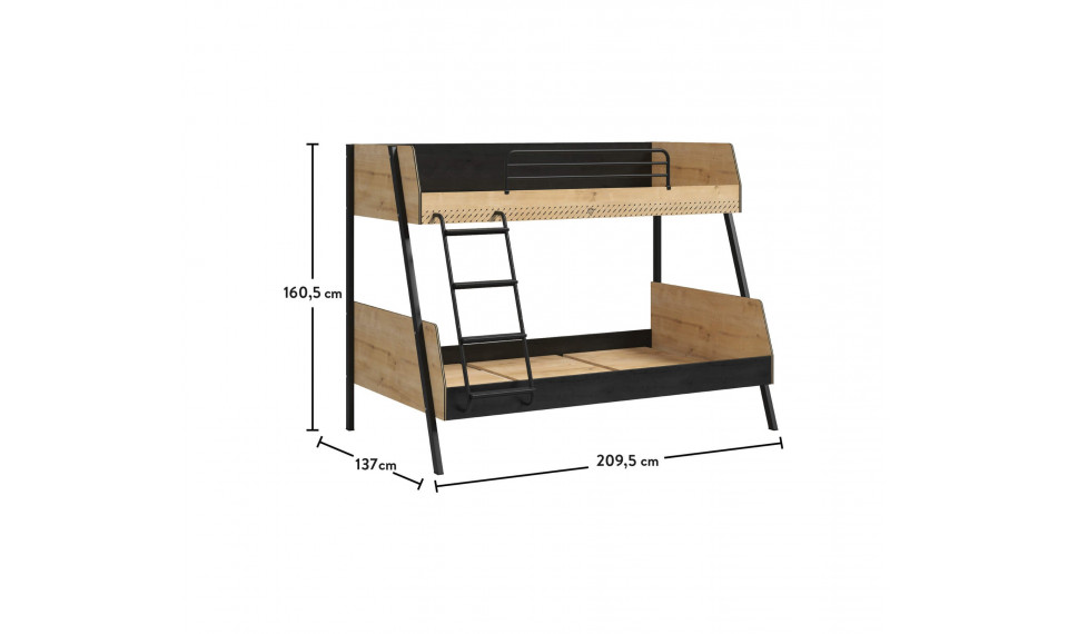 BLACK suur narivoodi (90x200-120x200 cm) | Black | ZIPhome.ee pilt 3