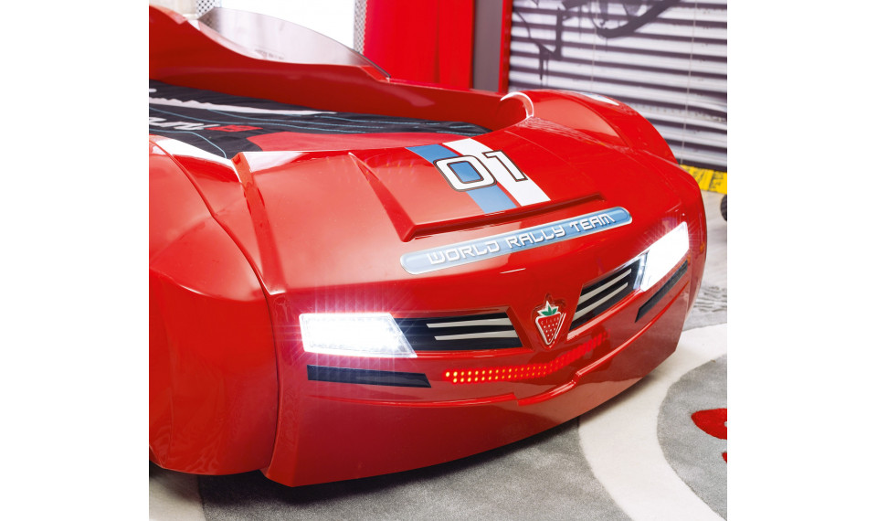 BITURBO auto-voodi (punane) (90x195 cm) | Laste voodid | ZIPhome.ee pilt 2