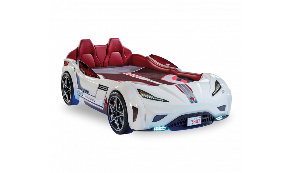 GTS auto-voodi (valge) (99x191 cm) | Laste voodid | ZIPhome.ee изображение 1