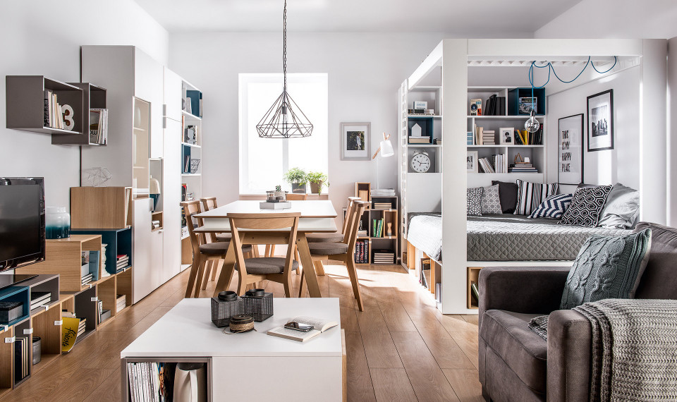 Voodi riiulitega 16x200 tõstetava alusega |  | ZIPhome.ee pilt 7