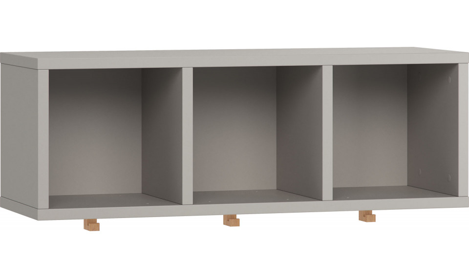 Wall Shelf for bookcase with hooks SIMBV grey | Kontor | ZIPhome.ee image 1