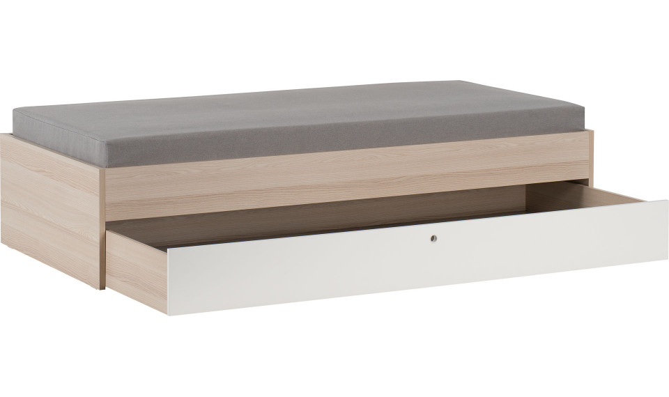 Bed without wooden slats II with drawer 90X200 SPBV acacia/white | Spot | ZIPhome.ee kuva 1