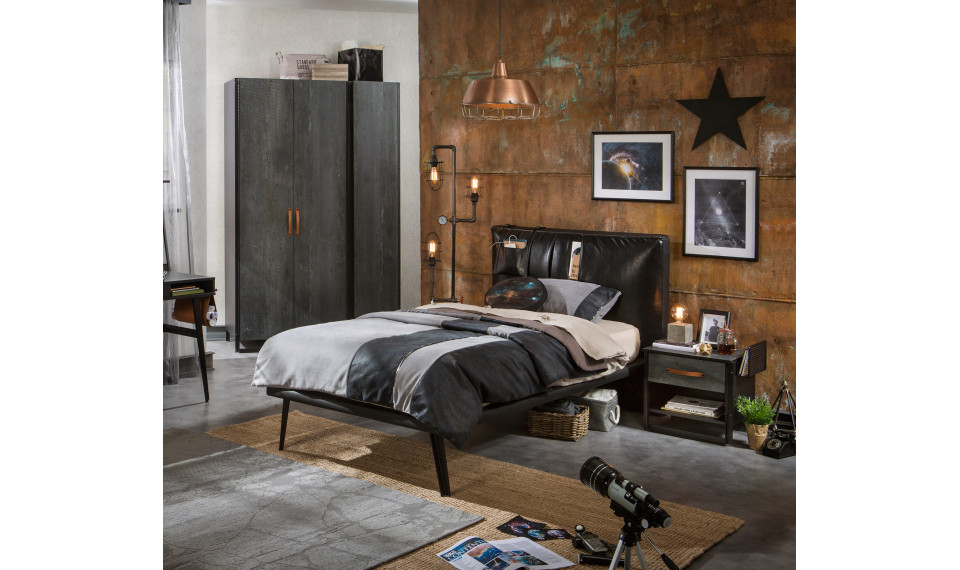 DARK METAL voodi (120x200 cm) | Dark Metal | ZIPhome.ee pilt 2