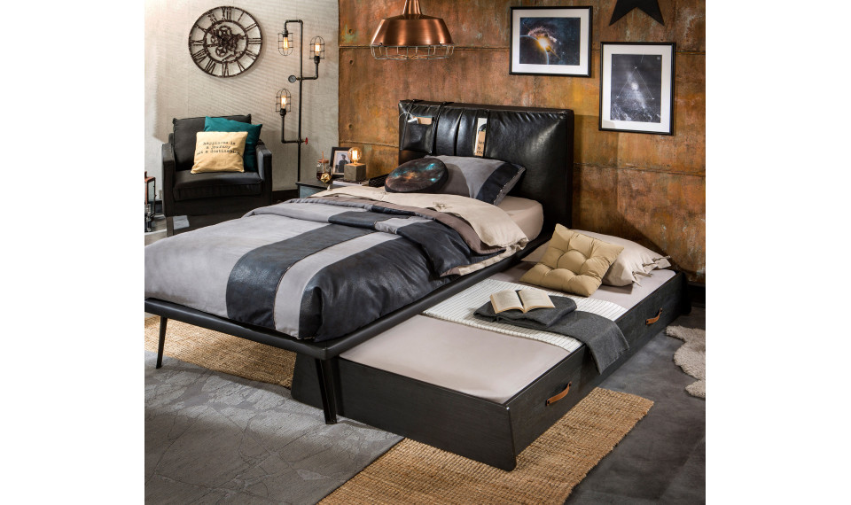 DARK METAL liisavoodi (90x190 cm) | Dark Metal | ZIPhome.ee pilt 2