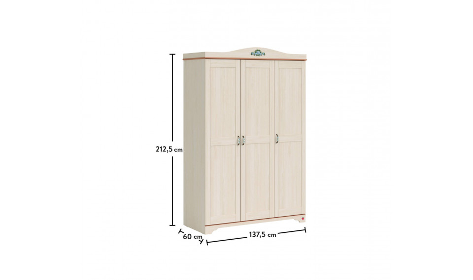 FLORA (NEW) 3 DOORS WARDROBE | Lasten vaatekaapit | ZIPhome.ee kuva 5