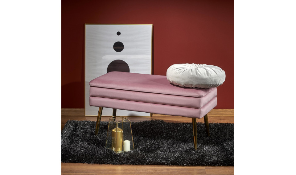 VELVA Ottoman, pink/gold | Footstools | ZIPhome.ee image 2