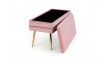 VELVA Ottoman, pink/gold | 100% Quality VELVA Ottoman, pink/gold | Footstools | ZIPhome.ee image 5
