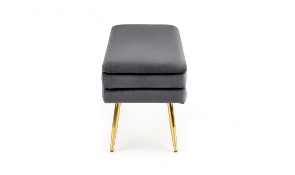VELVA Ottoman, grey/gold | Footstools | ZIPhome.ee image 3