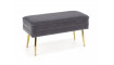 VELVA Ottoman, grey/gold | 100% Quality VELVA Ottoman, grey/gold | Footstools | ZIPhome.ee image 1