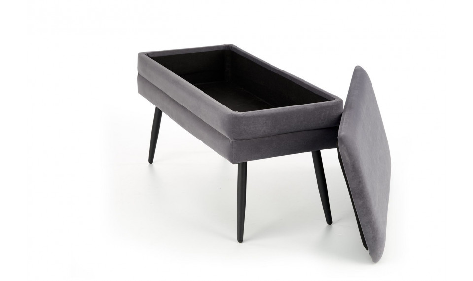 VELVA Ottoman, grey/black | Footstools | ZIPhome.ee image 3