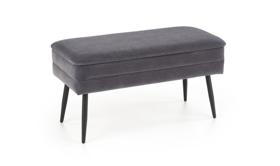 VELVA Ottoman, grey/black | Footstools | ZIPhome.ee image 1