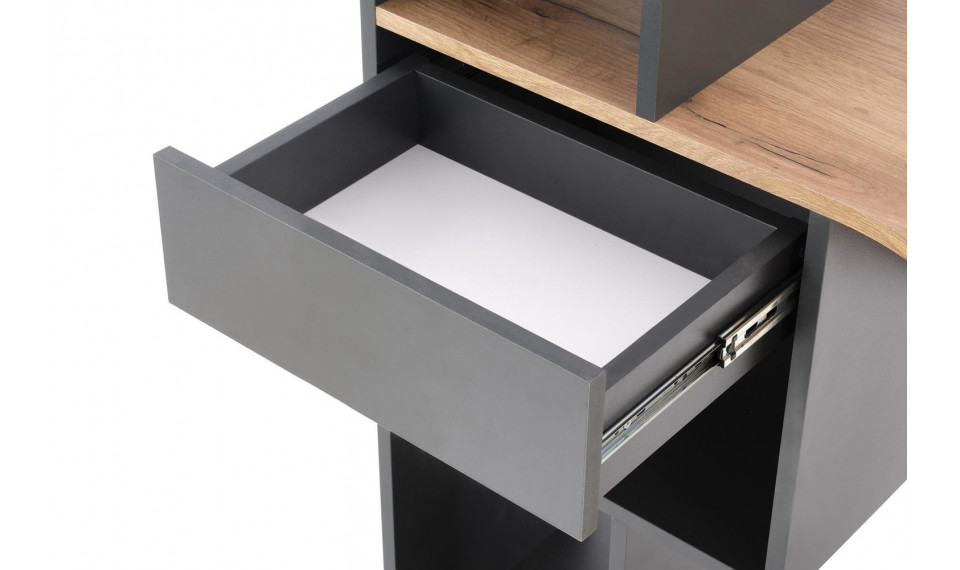 CONTI Desk, oak wotan/anthracite | Office | ZIPhome.ee image 5
