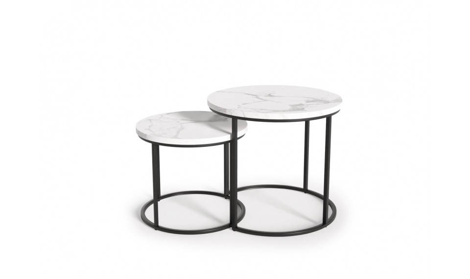 OREO Coffee tables, set of 2 pcs, white | Coffee tables | ZIPhome.ee image 1