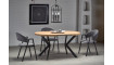 PERONI Extendable 100/250 dining table,  golden oak/black | Tables | ZIPhome.ee image 3
