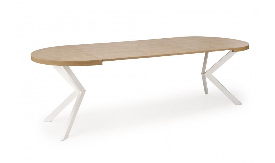 Peroni extendable dining table 100/250, golden oak/white | Tables | ZIPhome.ee image 3