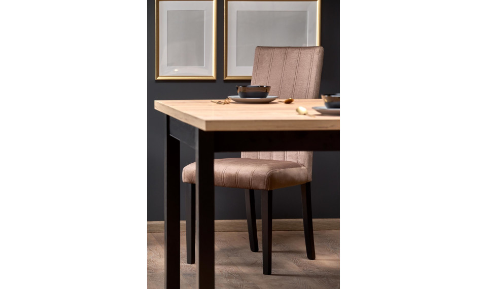 TIAGO SQUARE extendable dining table 90/125, craft oak/black | Pöydät | ZIPhome.ee kuva 3